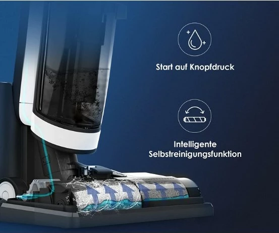 Kasë Tineco FLOOR ONE S3 Extreme, 2-në-1, pa kabllo, 35 min, blu/bardhë