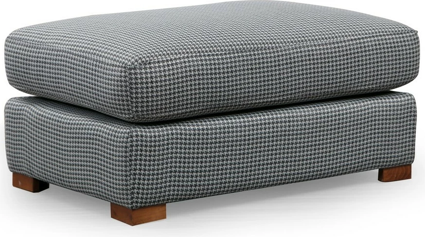 Këndsofa Atelier del Sofa, Loop 1, gri dhe gri e çelët, me pouf
