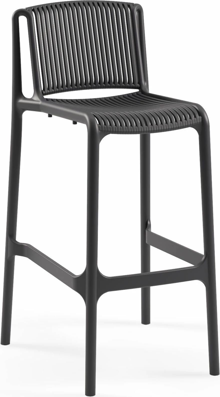 Set karrigesh për bar (4 copë), Skye Decor, Nes Bar, ngjyrë antracit