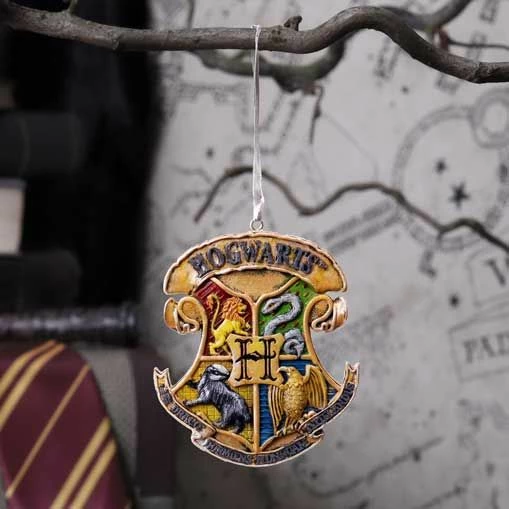 Ornament varës NEMESIS NOW Harry Potter Hogwarts Crest 8 cm, në kuti dhurate, shumëngjyrësh