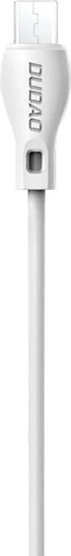 Kabllo karikimi dhe të dhënash, Dudao L4M, USB-A në MicroUSB, 1 m, 2.4A, USB 2.0 480 Mbps, e bardhë