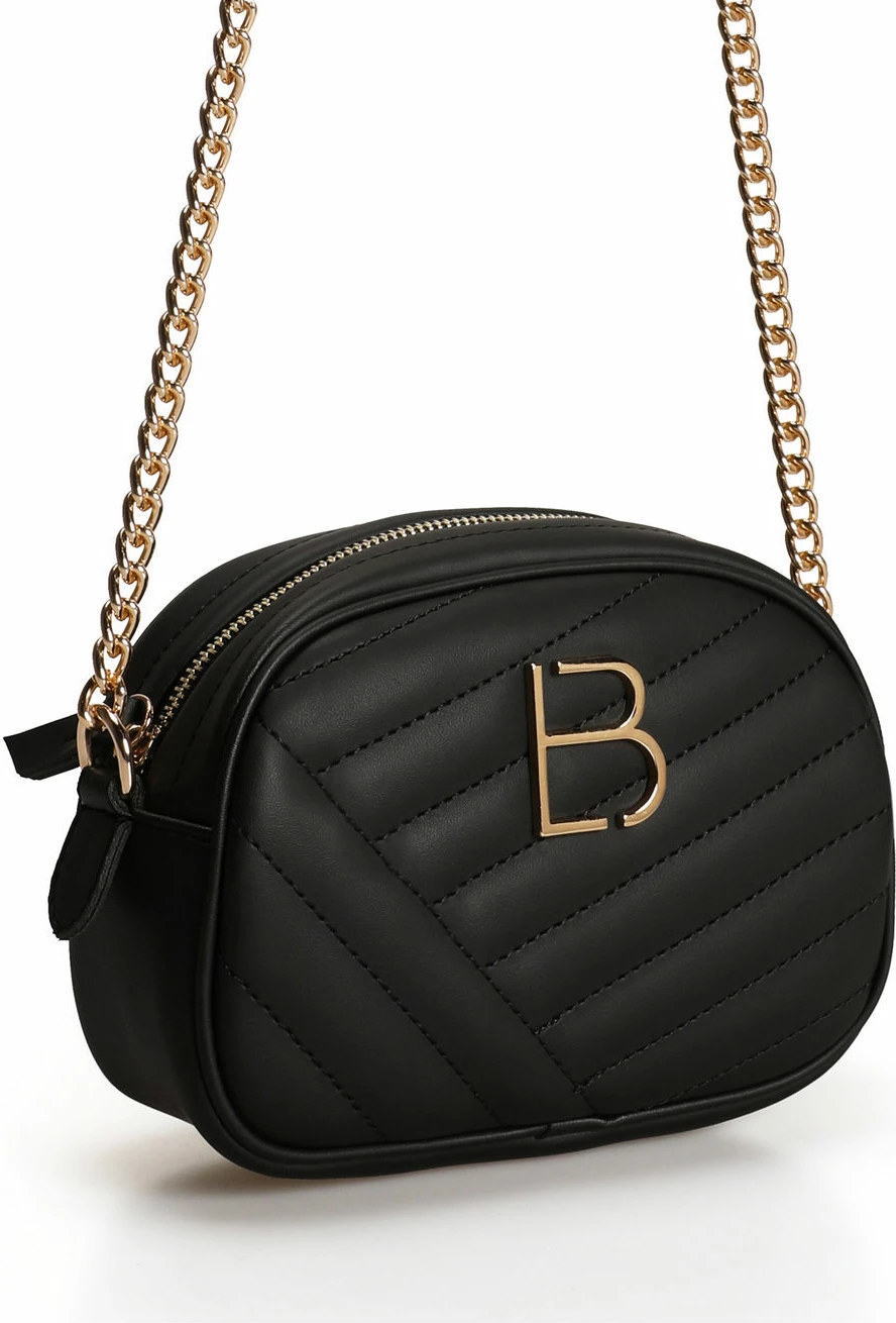 Çantë crossbody Lucky Bees, e zezë, 1298