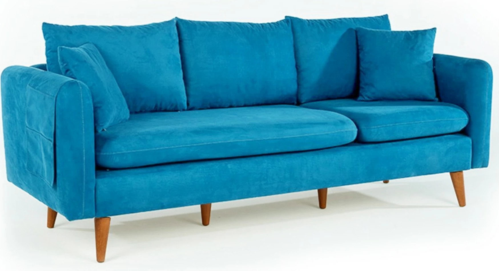 Set divani Atelier del Sofa, Sofia-TKM05-0201, ngjyrë kaltër e errët