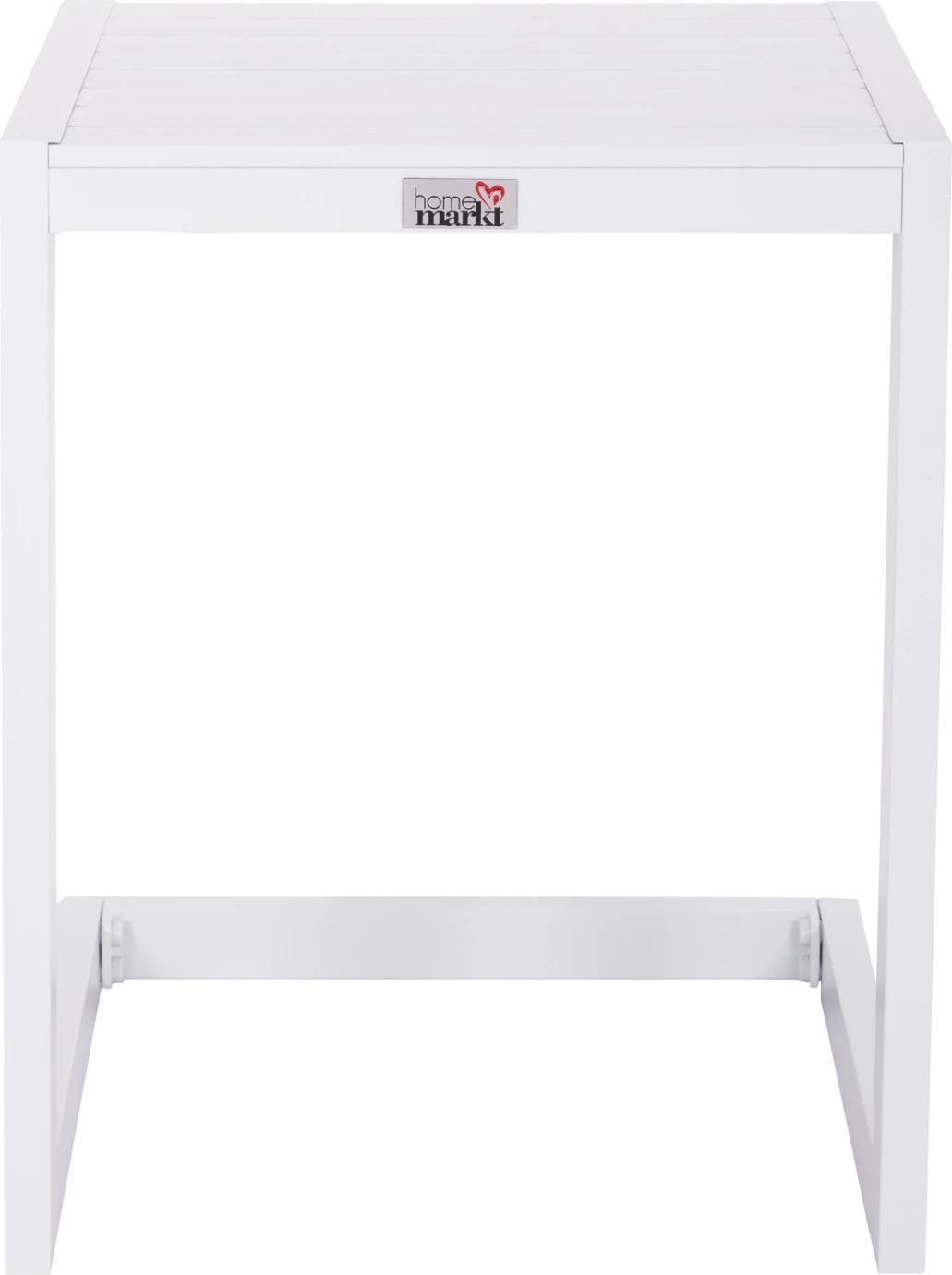 Tavolinë anësore për shezlong, alumini i bardhë, BELLING FH6274.01, 42x43x53cm