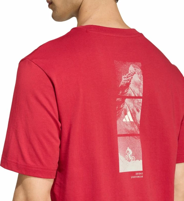 Maicë meshkuj adidas Outdoor Mountain Biking Graphic KB2538, e kuqe [Madhësia: L]