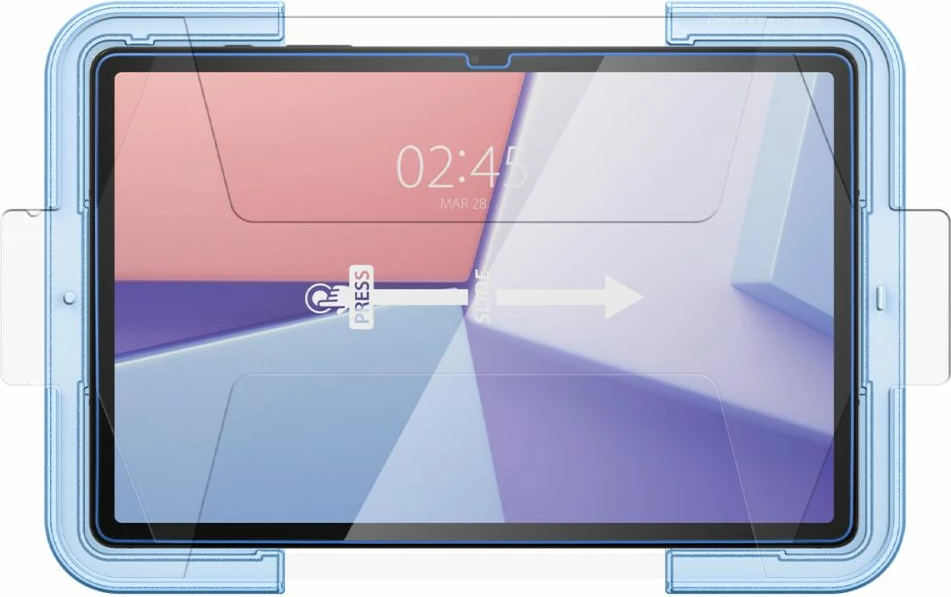 Xham i temperuar mbrojtës, Spigen Glas.tR EZ Fit, për Samsung Galaxy Tab S9 11'' X710/X716B, 0.2 mm 9H, kornizë montimi