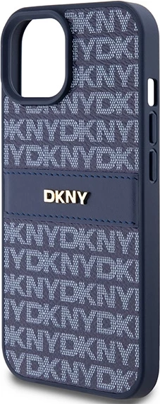 Mbështjellës DKNY Mono Stripe & Metal Logo për iPhone 15/14/13, Kaltër