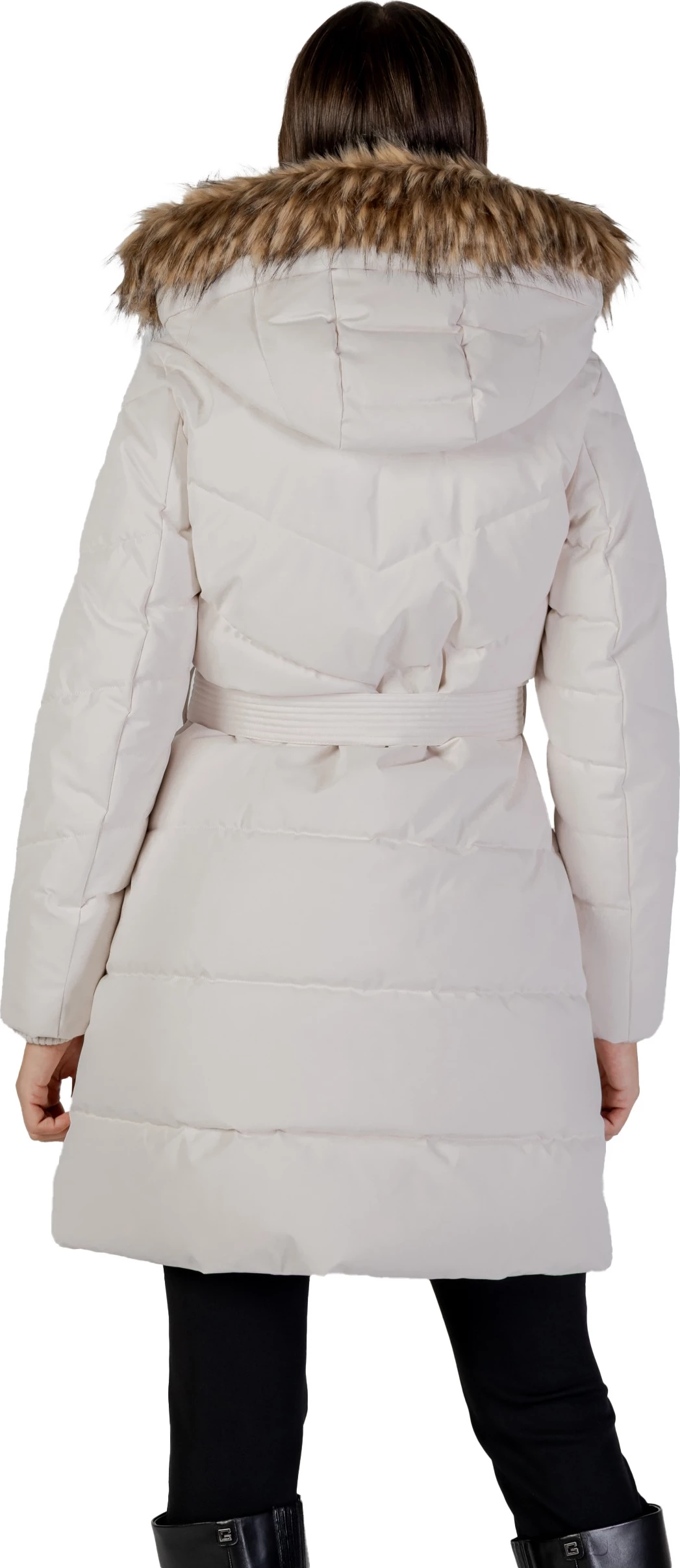 Pallto puffer për femra Guess Fatema W5BL45 WGJR2, krem [Madhësia: XXL]