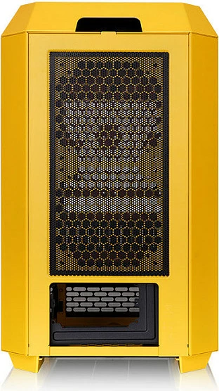 Kasë Thermaltake The Tower 250, Mini Tower, LCD Display, Butter Caramel, e verdhë
