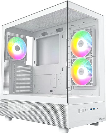 Kasë Montech XR, Tower ATX/micro ATX/Mini-ITX, USB-C, ARGB, e bardhë