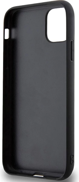 Mbështjellës Karl Lagerfeld KLHCN613DMKRLK për iPhone 11/XR 6.1", i zi, hardcase 3D Rubber Multi Logo