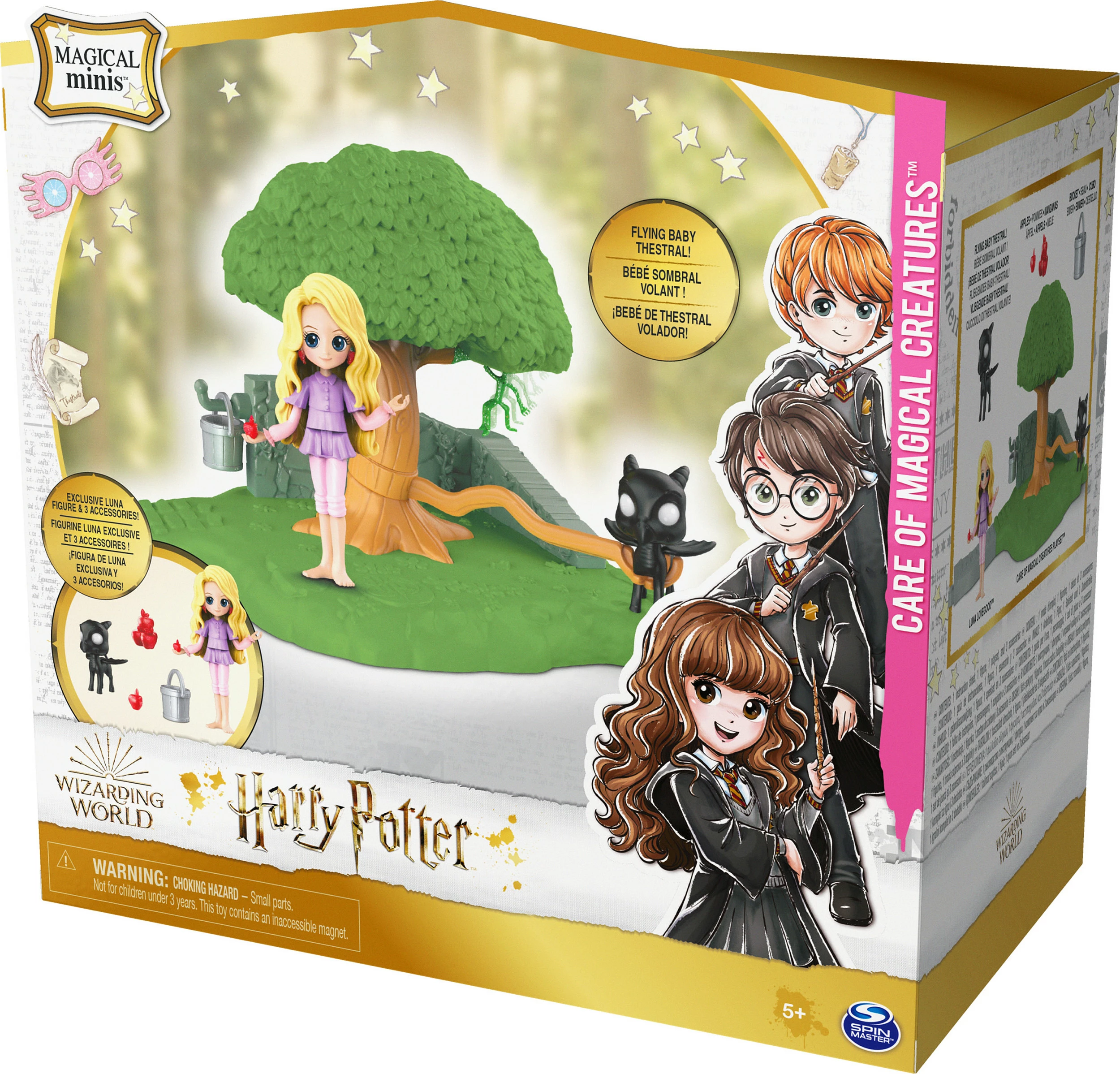 Set lojërash Spin Master Wizarding World Harry Potter Magical Minis Care of Magical Creatures, Luna Lovegood 7.5 cm, shumëngjyrësh