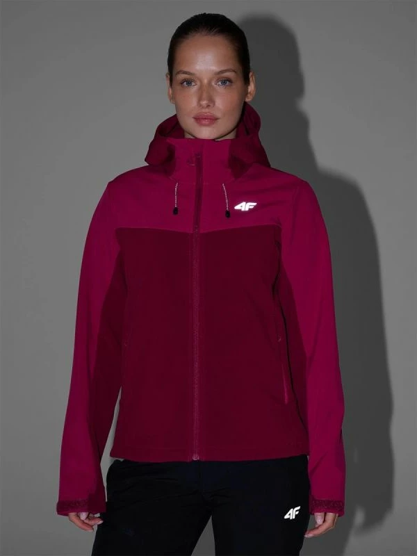 Jakne softshell për femra 4F, e kuqe