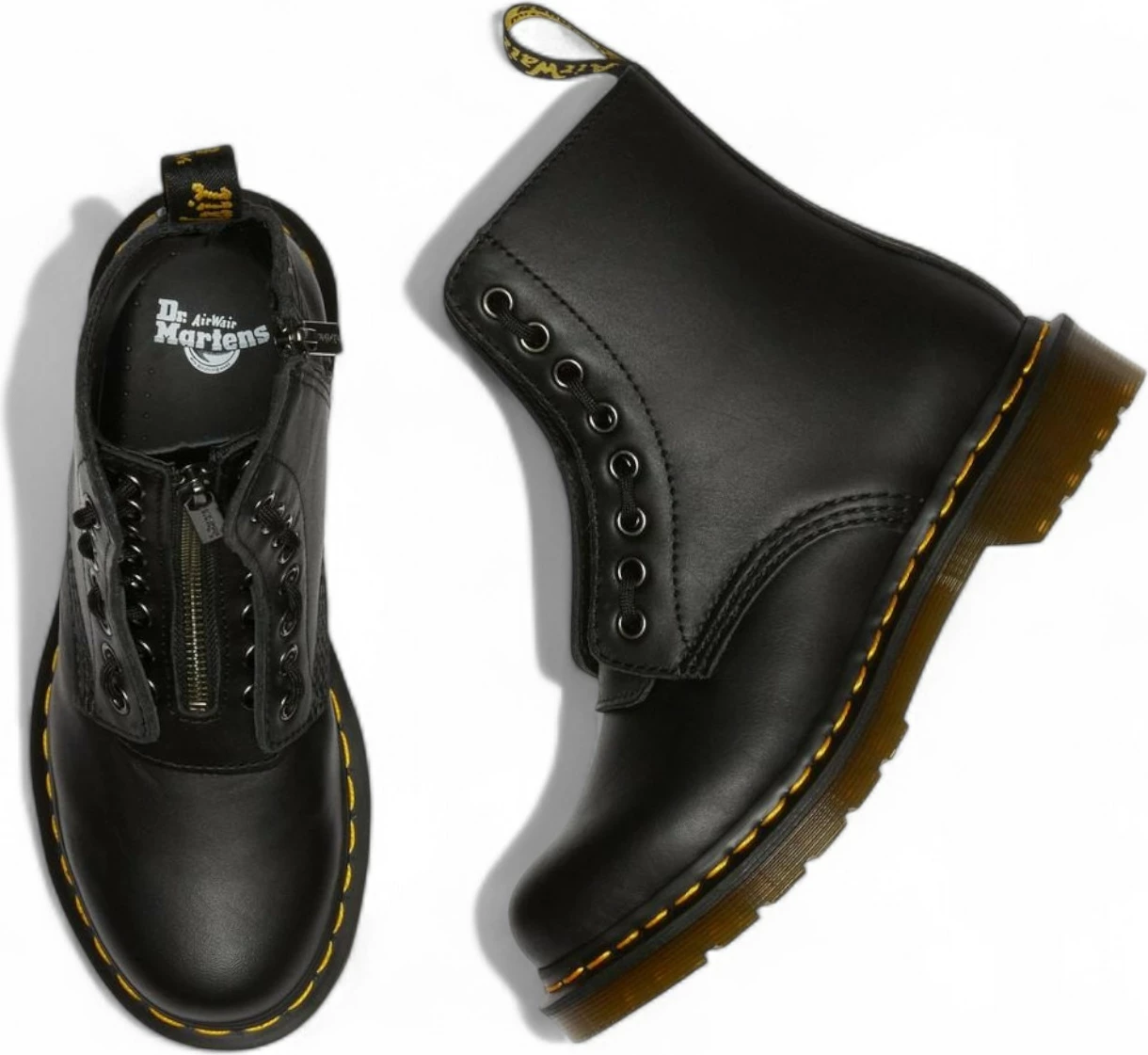 Çizme për femra Dr. Martens 1460 Pascal Frnt Zip Nappa 23863001, të zeza [Ngjyra: 37]