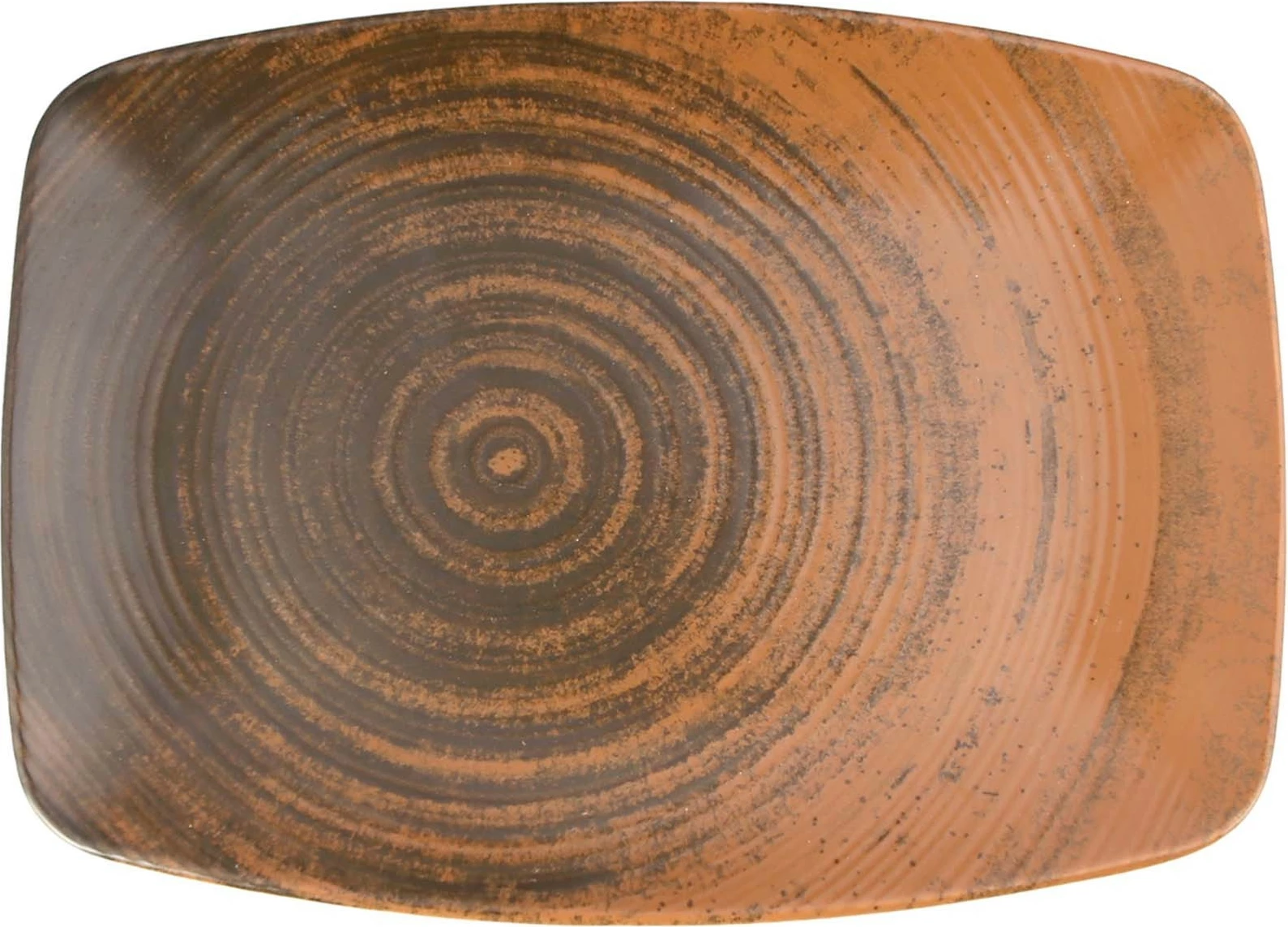 Pjatë ovale Porland Lykke 270 mm, kafe, set 6 copë