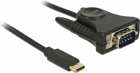 Adapter kabllo DeLOCK 62964 USB-C në RS-232 (DB9), 1.8 m, i zi