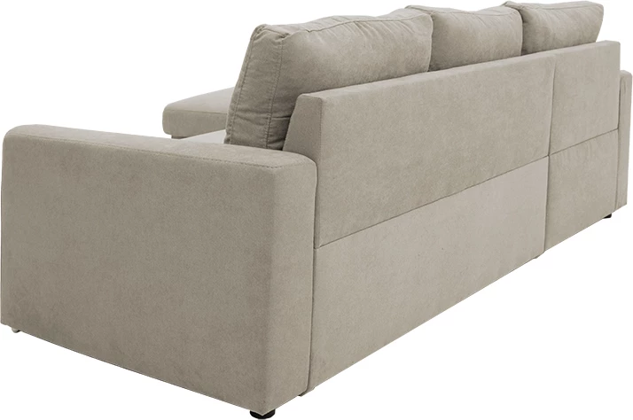 Divan-krevat qoshe Belle, ngjyrë bezhë, 236x164x88cm