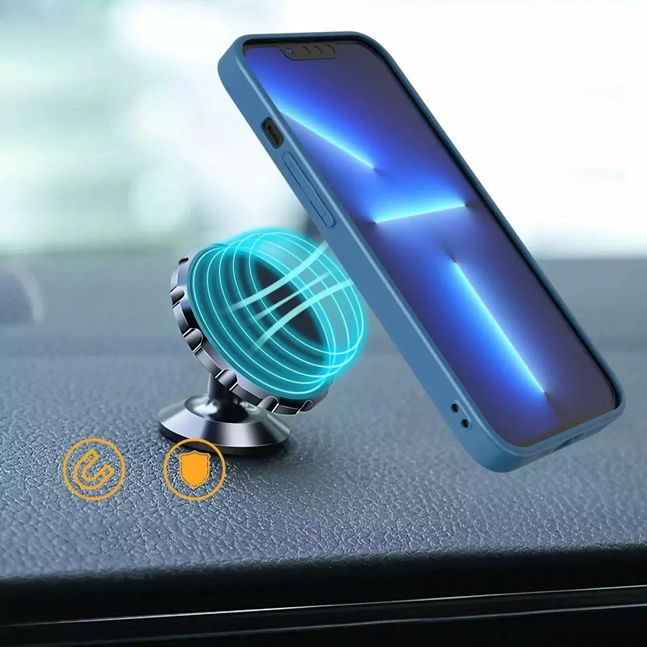 Mbështjellës 4kom.pl New Kickstand Case për Samsung Galaxy A12 5G, me mbajtëse, blu
