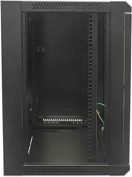 Kabinet rrjeti Intellinet 19", 6U, 450mm thellësi, montim në mur, derë xhami, i zi