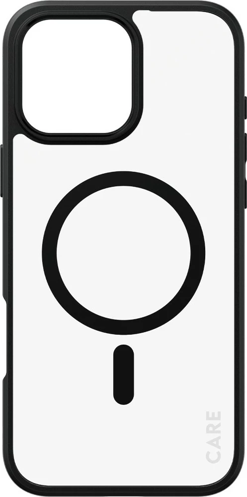 Mbështjellës PanzerGlass CARE Flagship Urban Combat MagSAFE për iPhone 16 Pro Max, transparent/zi