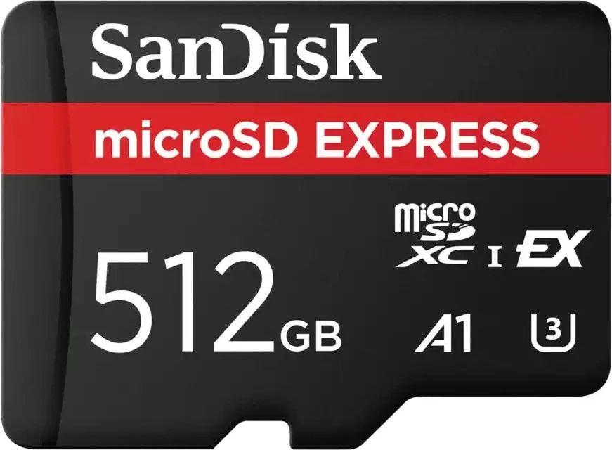 Kartelë memorie Sandisk microSD EXPRESS 512GB e zezë