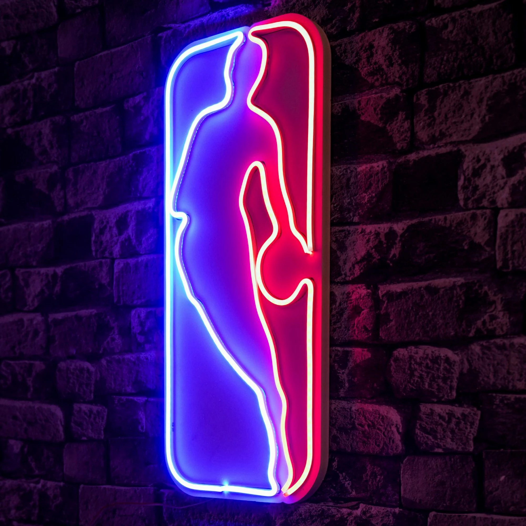 Dritë dekorative plastike LED, logo Jerry West, shumëngjyrëshe