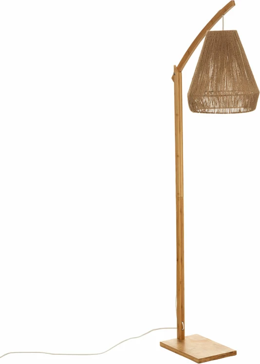 Llambë dyshemeje Sean E27 60W bambu bezhë 52x30x158cm set 2 copë