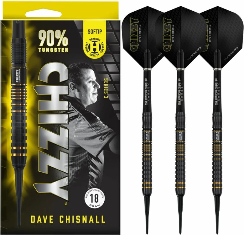 Shigjeta darts Harrows për meshkuj/femra, të zeza [Pesha: 20 g]