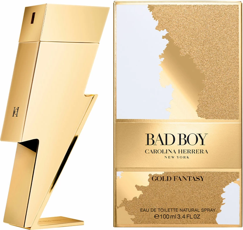Eau De Toilette Carolina Herrera Bad Boy Gold Fantasy, 100 ml