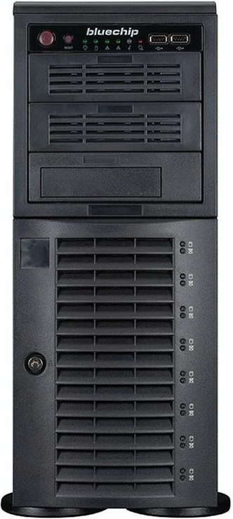 Server bluechip SERVERline T30336a, E-241, 32GB RAM, 2x480GB SSD, 2x Gigabit Ethernet, zi