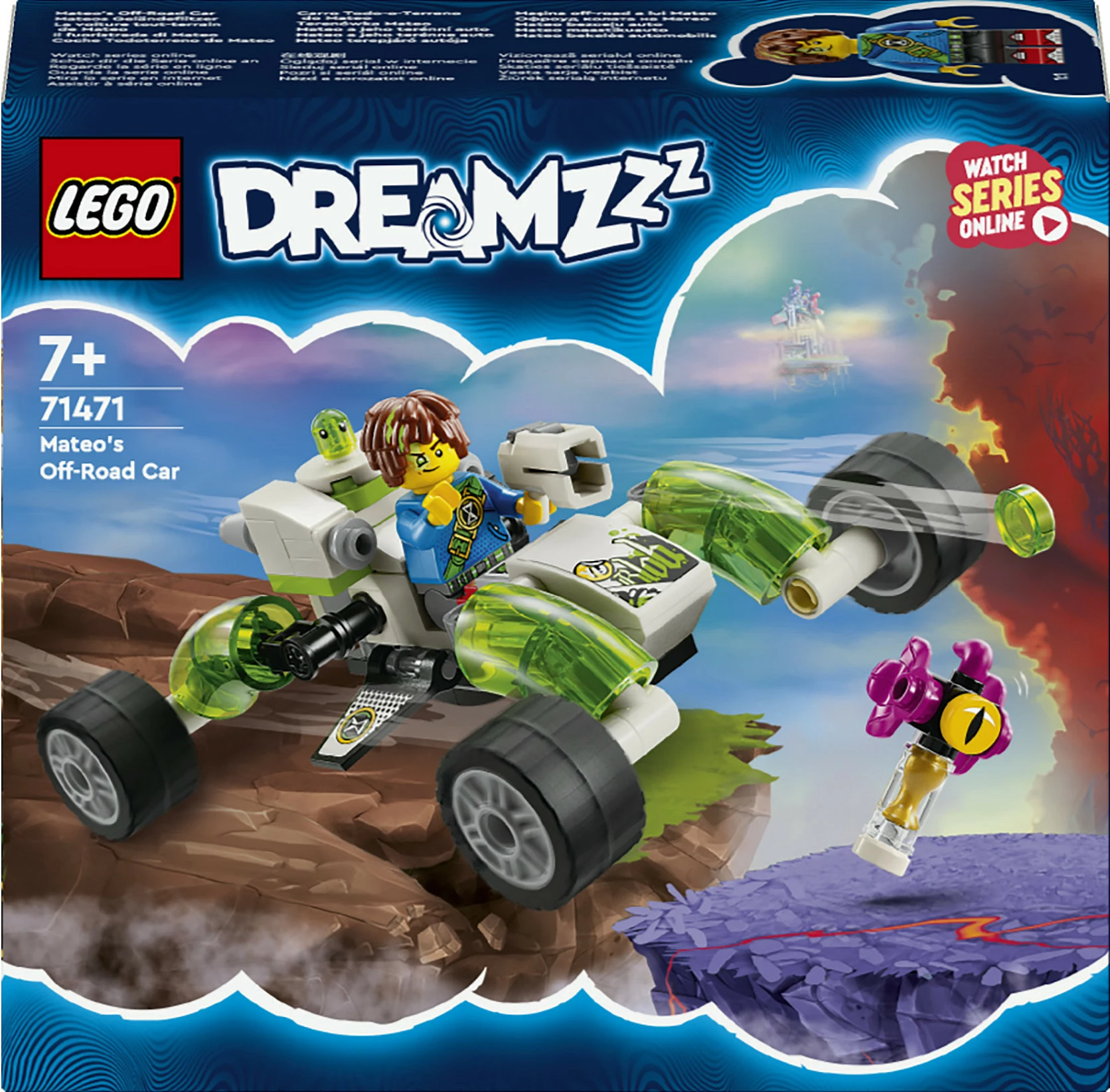 Set ndërtimi LEGO DreamZzz 71471 Mateos Off-Road Car, 94 pjesë, multikolor