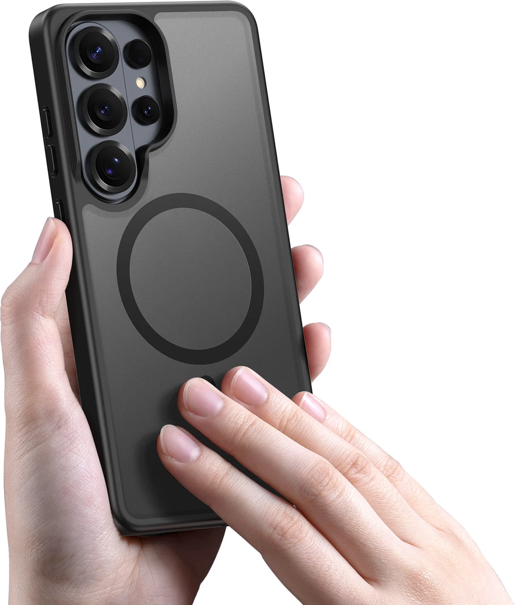 Mbështjellës Dux Ducis Yind për Samsung Galaxy S26 Ultra, MagSafe (38 magnet), PC+TPU, i zi