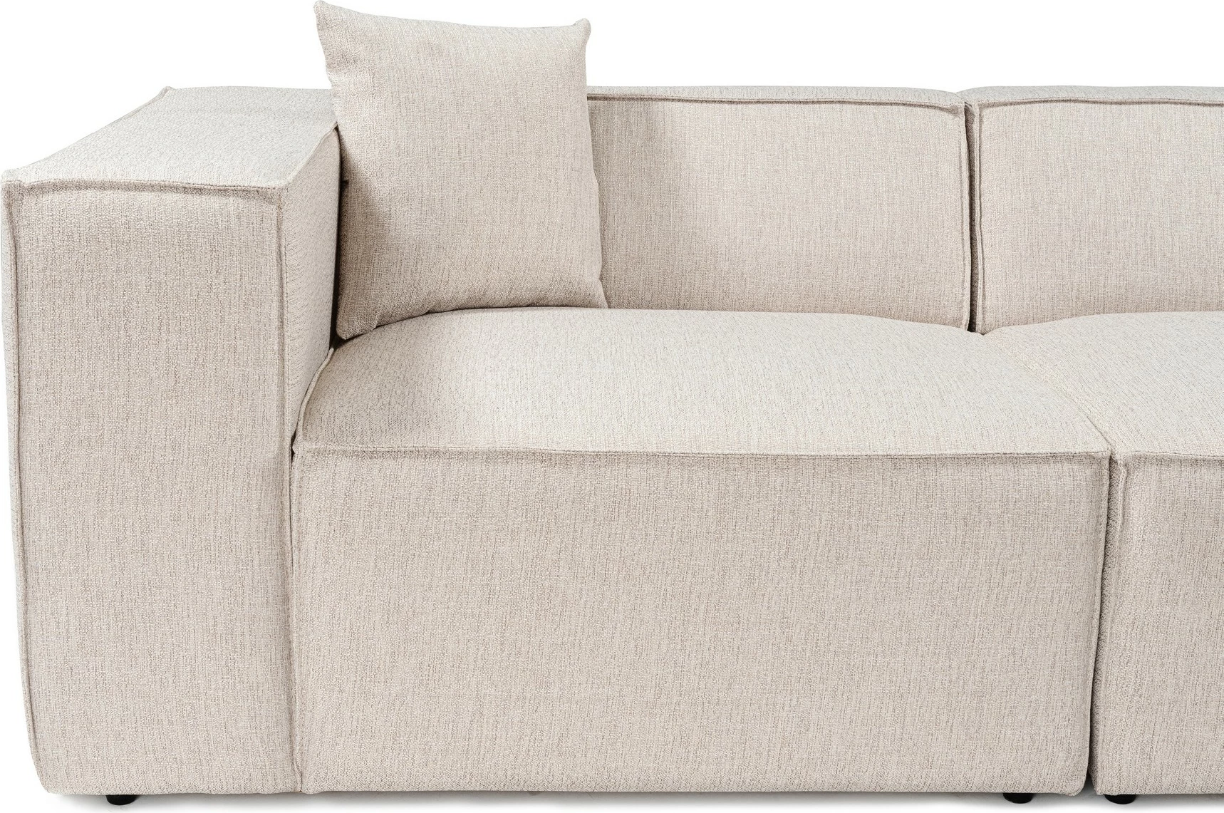 Divan treshe Lora, ngjyrë kafe e çelët, Atelier del Sofa
