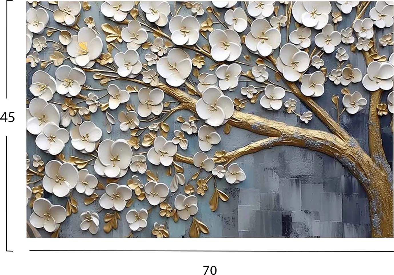 Pikturë muri GOBI FH4845, kanavacë e printuar, 70x2.8x45cm