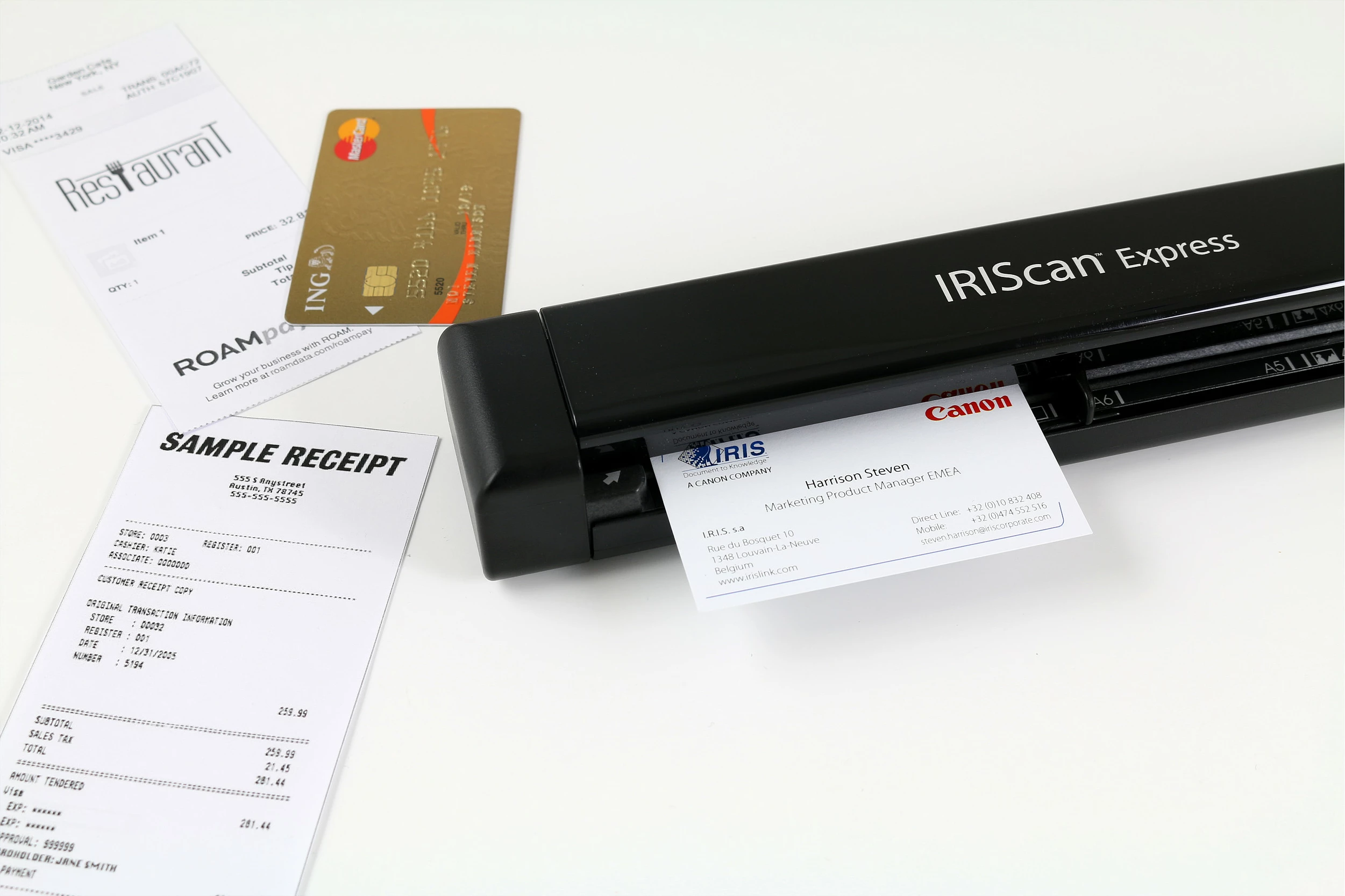 Skaner portativ I.R.I.S. IRIScan Express 4, A4, 1200 dpi, USB, i zi