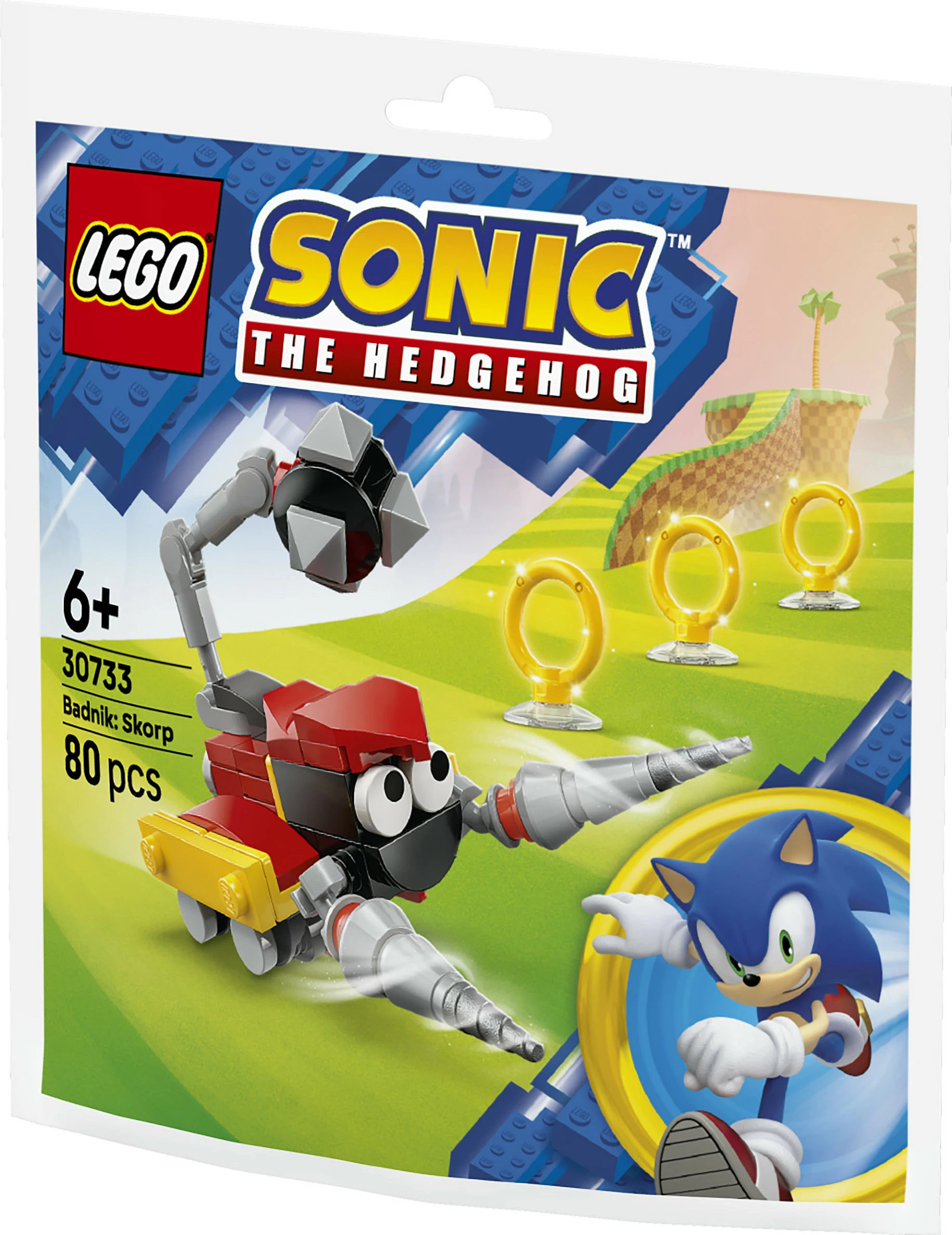 Set ndërtimi LEGO Sonic the Hedgehog Badnik: Skorp 30733, 80 pjesë, multikolor