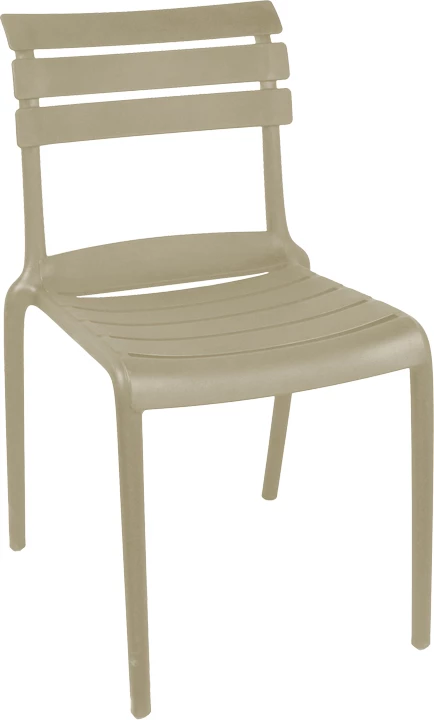 Karrige e grumbullueshme Almea, PP, ngjyrë kapuçino, 42.5x55.5x82cm