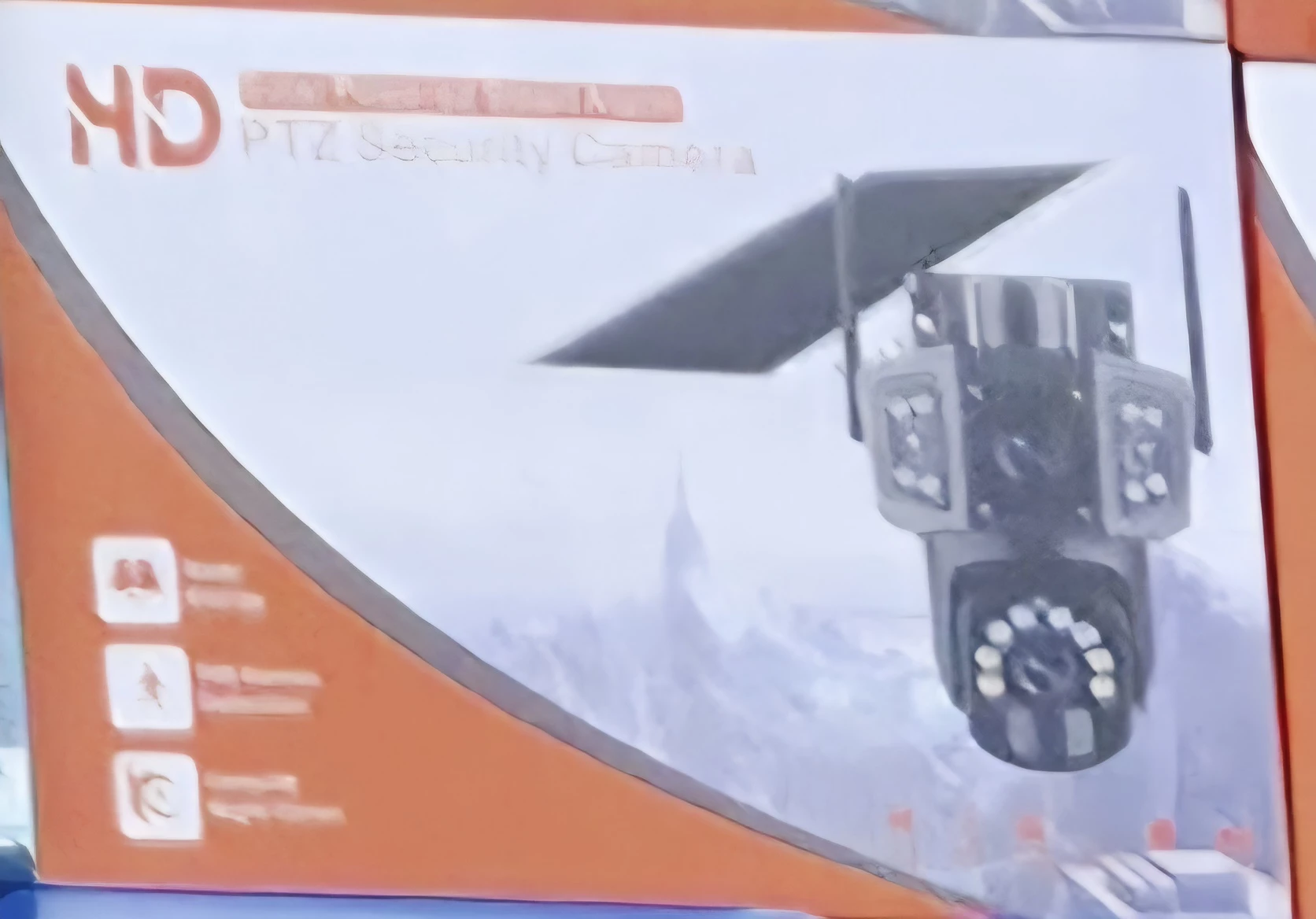 Kamera Sigurie PTZ 4MP me Panel Diellor & Lidhje 4G, me lidhje të qëndrueshme pa tela, për përdorim të përditshëm, bardhë e zi