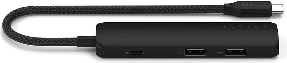 Hub USB-C Satechi ST-P4SK, 4-në-1, i zi
