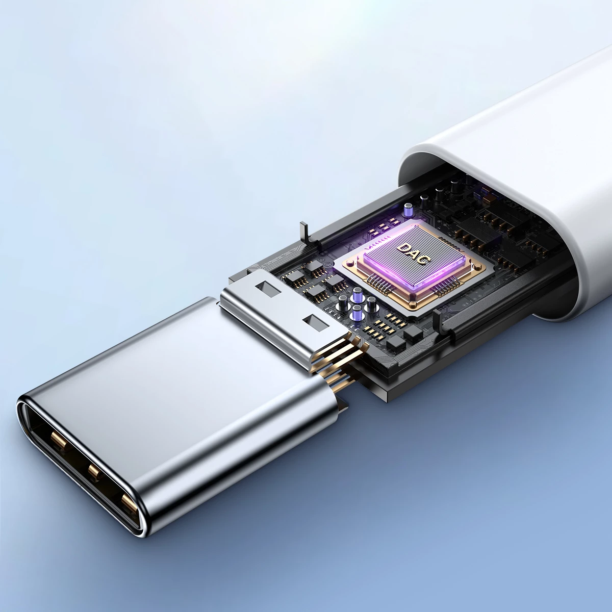 Kufje Joyroom JR-EC05 me USB-C, in-ear, të bardha