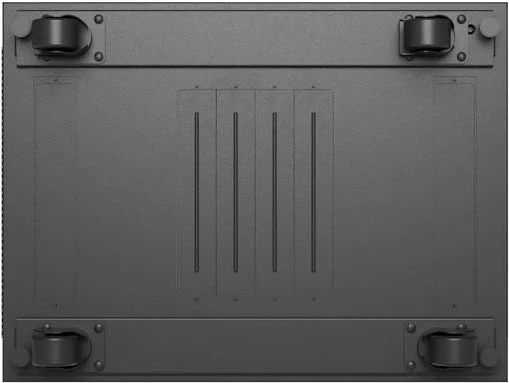 Kabinet rack LANBERG 19" 24U 600x800, qëndruese, dyer të perforuara, panel LCD, e zezë