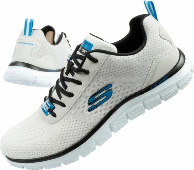 Atlete meshkuj Skechers Track Ripkent 232399/WBK, ecru