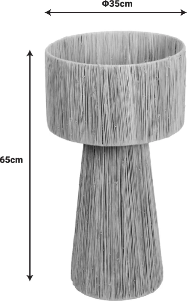 Llambë tavoline Chenz Inart sisal, ngjyrë natyrale, D35x65cm
