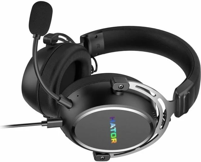 Kufje gaming Hator Hypergang 3 USB (ESH50), me mikrofon, 53 mm, të zeza