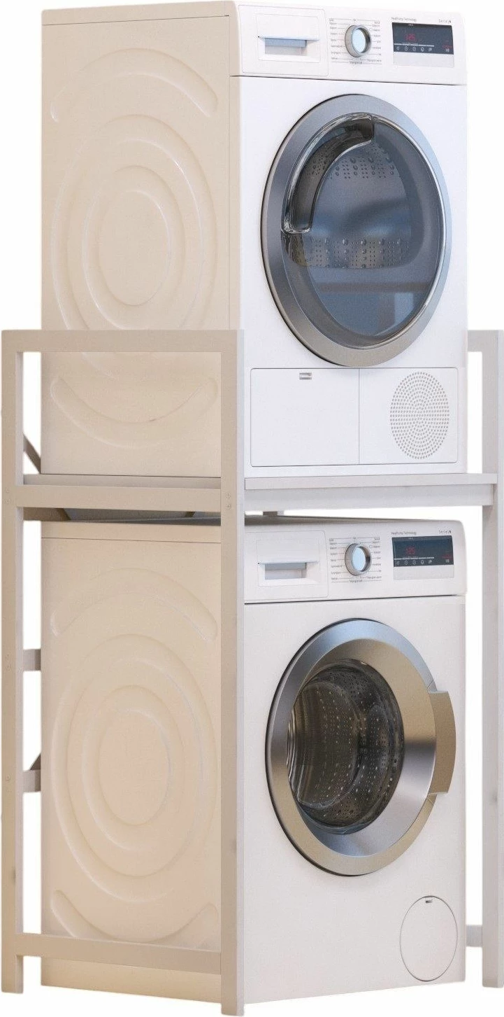 Dollap për lavatriçe, ngjyrë e bardhë, Skye Decor, C7