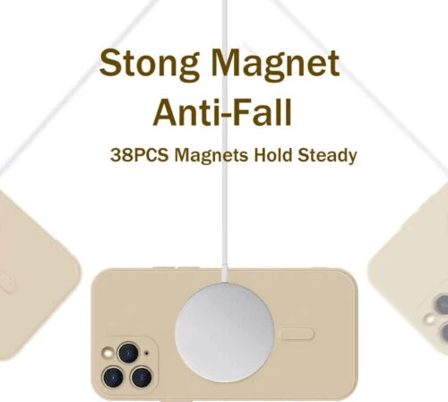 Mbështjellës ONASI MagSafe për iPhone 14 6.1, silikon matte, rozë matte