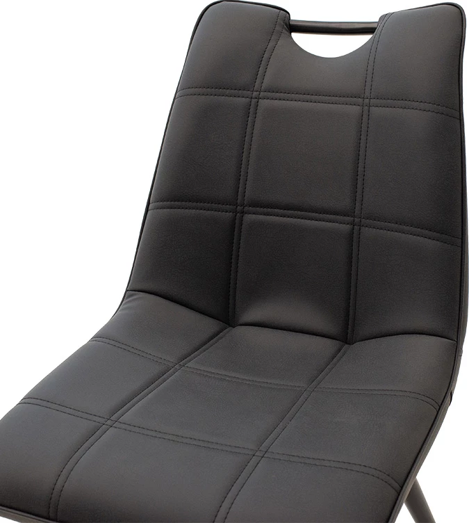 Karrige Nely metal ngjyrë e zezë PU