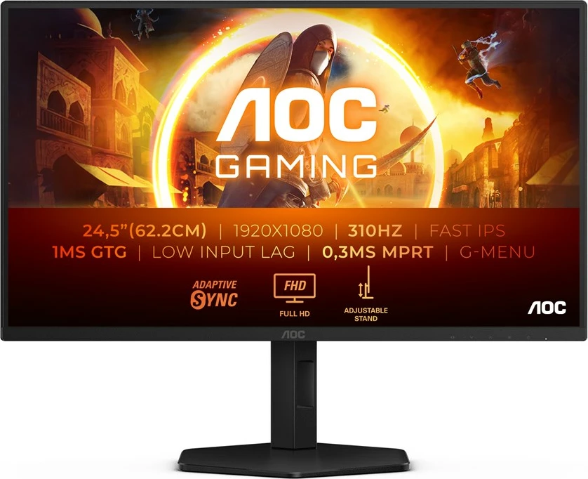 Monitor AOC 24.5" 25G4SXU FHD 310Hz, Gaming Monitor