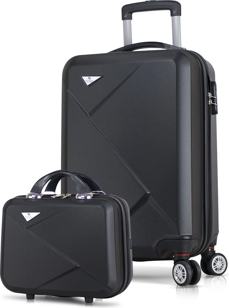 Set valixhesh (2 copë), ngjyrë e zezë, Zoozie Bags, 1406