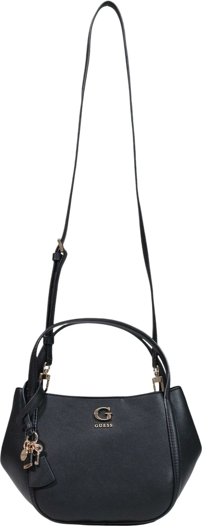 Çantë dore Guess Lucci Girlfriend Satchel HWBG97 39050, e zezë